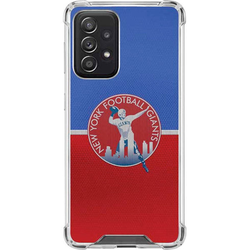 NFL New York Giants Vintage Galaxy A52 5G Clear Case